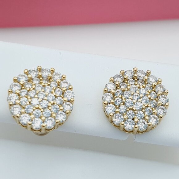 "925 Sterling Silver Cubic Zirconia Earrings, U19254608 - Picture 1 of 11